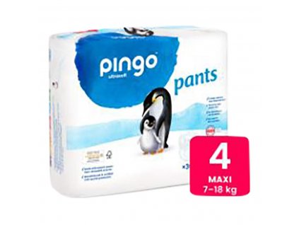 Plienkové nohavičky č.4 7 18kg 30 ks PINGO BIOVECI