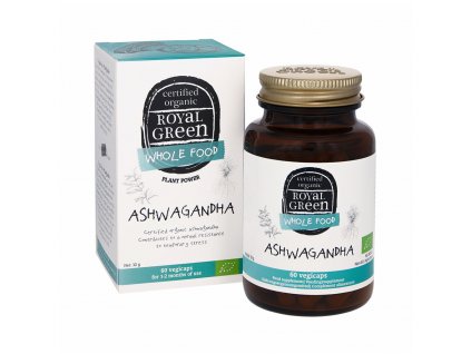 Ashwagandha BIO 60 kapsúl ROYAL GREEN BIOVECI