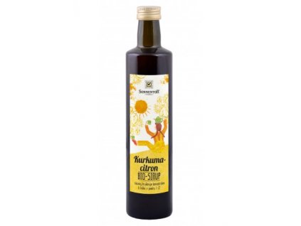 Kurkuma citrón sirup, ovocný koncentrát BIO 500 ml SONNENTOR BIOVECI