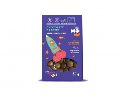 Čokoládové lentilky VEGAN 80g SUPER FUDGIO BIOVECI