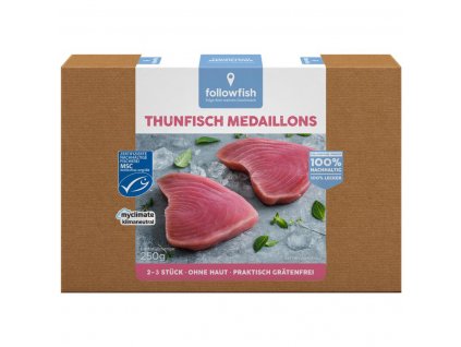Medailónky z tuniaka mrazené 250 g FOLLOWFISH BIOVECI