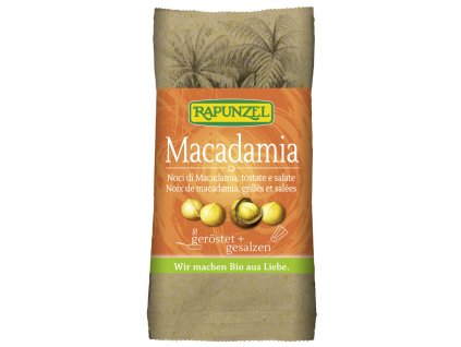 Makadamiové orechy solené 50g RAPUNZEL