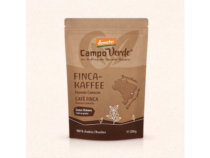 Káva Finca celé zrná DEMETER 250g CAMPO VERDE BIOVECI