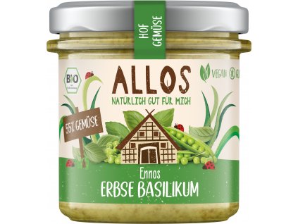 Hrachová nátierka s bazalkou 135g ALLOS