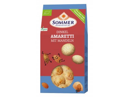 .Sušienky špaldové Amaretti s mandľami BIO 125g SOMMER do 18.06.2024