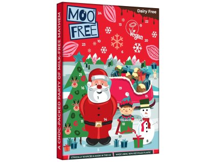 Adventný kalendár mliečna čokoláda 70g MOO FREE