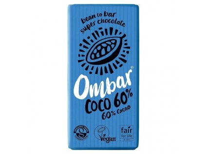 Čokoláda 60% s kokosovým mliekom VEGAN 40g OMBAR