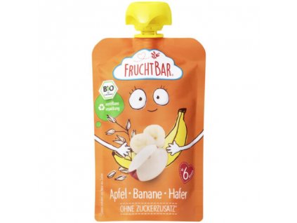 kapsička jablko banán ovocné pyré fruchtbar bioveci