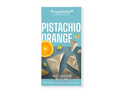 biela čokoláda bez cukru bioveci pistácia pomaranč vegan biopotraviny