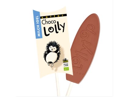 mliečny ježko bioveci lízatko čokoládové bio