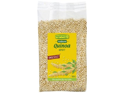 pufovaná quinoia bioveci biopotraviny vegan bez lepku a bez mlieka