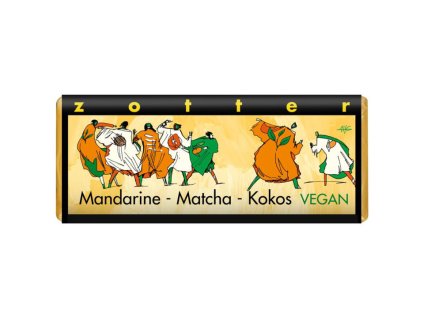 čokoláda vegan mandarínka kokos zotter