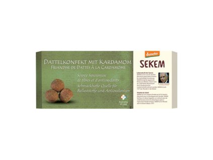 ďatlové guličky sekem demeter ďatle bioveci biopotraviny vegan kardamon