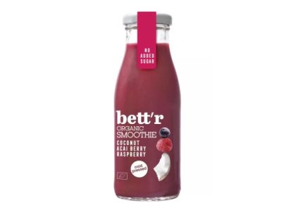 smoothie kokos acai malina vegan bez lepku bez mlieka bioveci biopotraviny