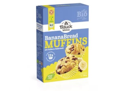 zmes na banánové muffiny bioveci biopotraviny vegan bez lepku bez mlieka