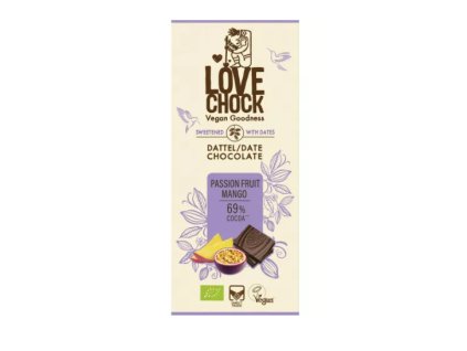 Ďatlová čokoláda bioveci biopotraviny vegan bez lepku bez mlieka marakuja passion fruit
