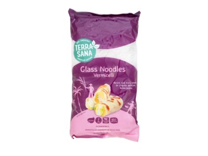 hrachové rezance bioveci biopotraviny vegan bez lepku bez mlieka vegan sklenené rezance