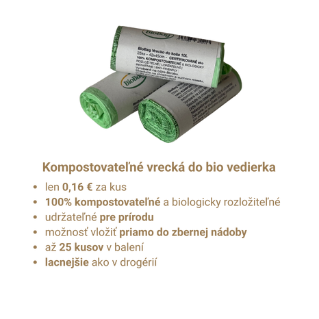 bio vrecká, kompostovateľné vrecká, sáčok na bioodpac