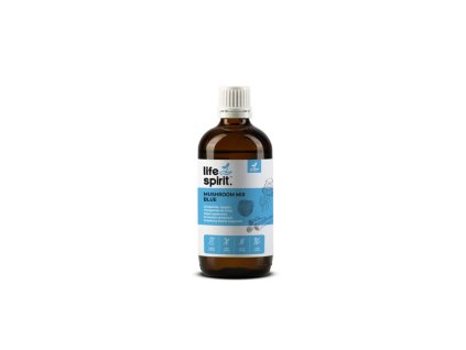 life spirit mushroom mix blue teljes spektrumu gombakivonatokat tartalmazo folyekony etrendkiegeszito 100ml