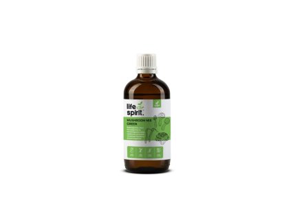 life spirit mushroom mix green teljes spektrumu gombakivonatokat tartalmazo folyekony etrendkiegeszito 100ml