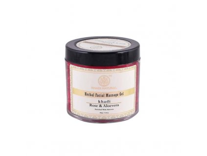 Khadi Natural ajurvédska ruža - masážny gél na tvár z aloe vera 100 g