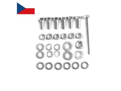 Sada šroubů spodních prsíček a držáku JAWA 50 Pionýr 21