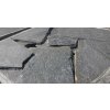 Dlažby z kamene Kvarcit šedo-černý