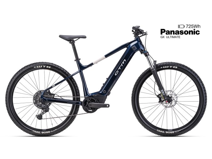 Horské elektrokolo WIRE GX - tmavomodrá perleť /stříbrná (Frame Size M (17"))