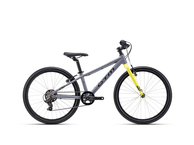 Dětské kolo CTM BENNY - šedá/limetková (2026) (Frame Size 13")