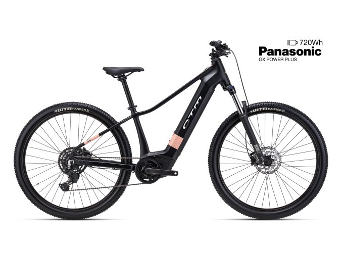 Horské elektrokolo CTM RUBY GX 29 - matná černá (2026) (Frame Size M (16"))