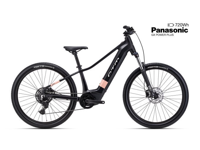 Horské elektrokolo CTM RUBY GX 27,5 - matná černá (2026) (Frame Size S ( 14"))