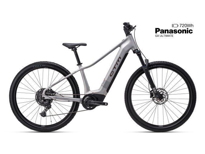 Horské elektrokolo CTM RUBY GX Pro 29 - matná stříbrná (2026) (Frame Size M (16"))