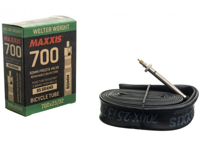 maxxis welter weight inner tube 700 x 23 32c prest