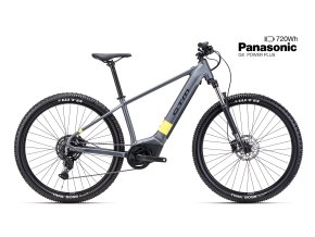 Horské eletrokolo CTM PULZE GX - matná šedá/limetková (Frame Size M (17"))