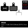 brzdové destičky galfer sram level fd513