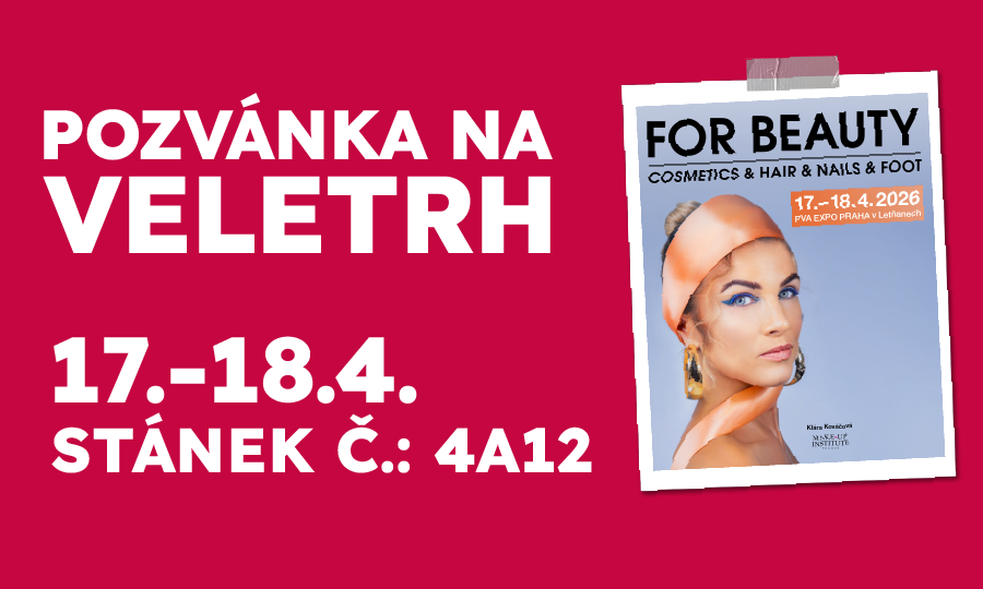 Sleva, novinky a skvělá společnost. Přijeďte za námi na veletrh FOR BEAUTY