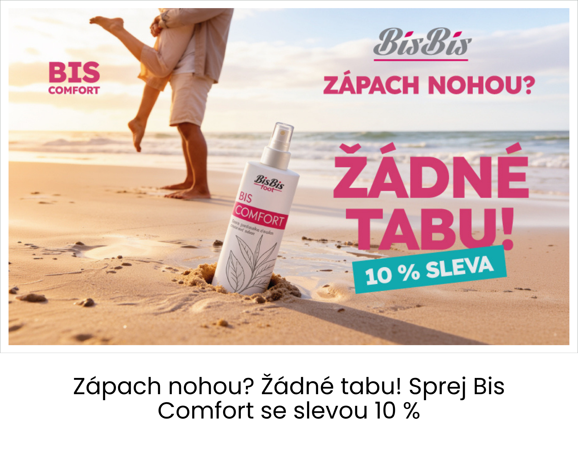 Zápach nohou? Žádné tabu! Sprej Bis Comfort se slevou 10 %