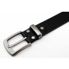 Kožený opasek XL - černý, spona Eris