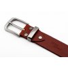 Kožený opasek - mahagon, spona Artemis