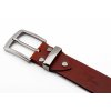 Kožený opasek - mahagon, spona Eris