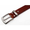 Kožený opasek - mahagon, spona Eris