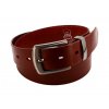Kožený opasek mahagon, spona Eris