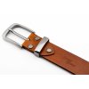 Kožený opasek - cognac, spona Artemis