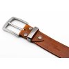 Kožený opasek - cognac, spona Eris