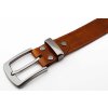 Kožený opasek - cognac, spona Eris
