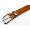 Kožený opasek - cognac světlý, spona Artemis