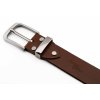 Kožený opasek XL - hnědý, spona Artemis