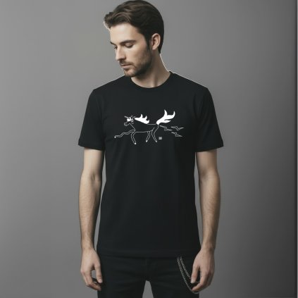 bison-sons-moto-tricko-s-potiskem-unicorn-cerne-panske