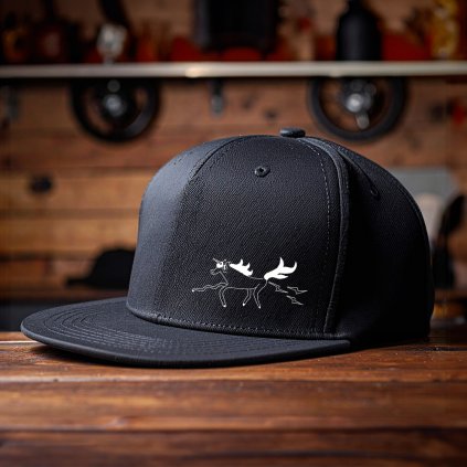 bison-sons-moto-cepice-s-potiskem-unicorn-cerna-snapback