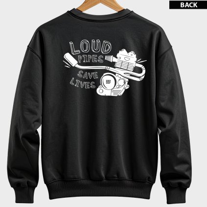 bison-sons-moto-mikina-s-potiskem-loud-pipes-cerna-panska